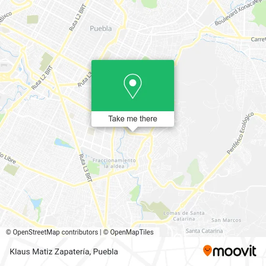 Klaus Matiz Zapatería map