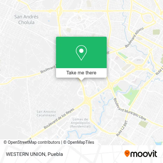 WESTERN UNION map