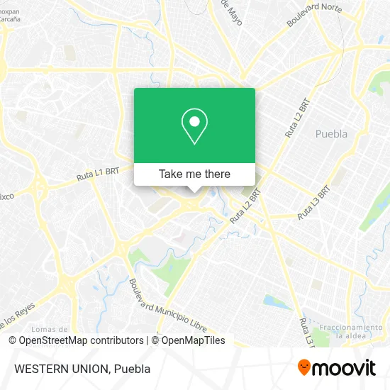 WESTERN UNION map