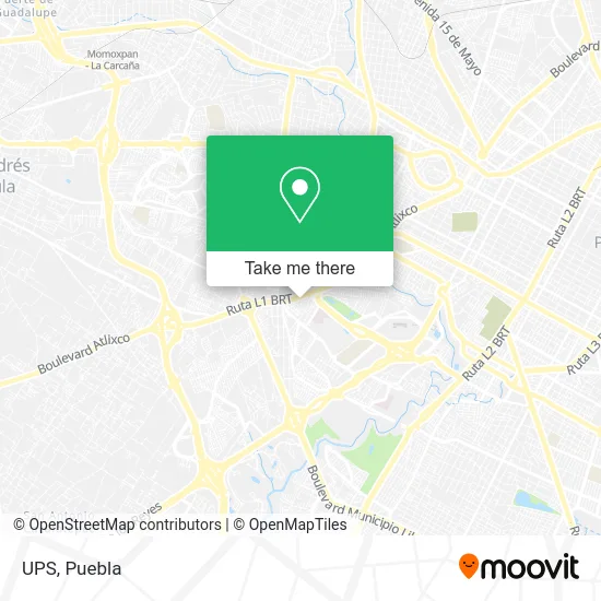 UPS map