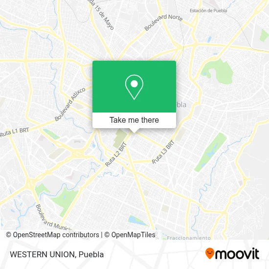 WESTERN UNION map