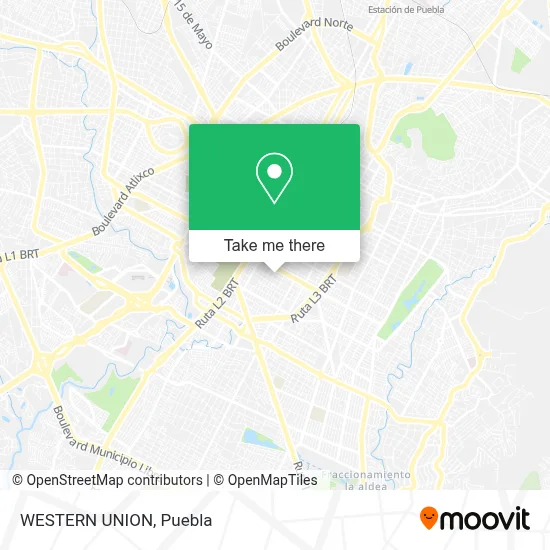 WESTERN UNION map