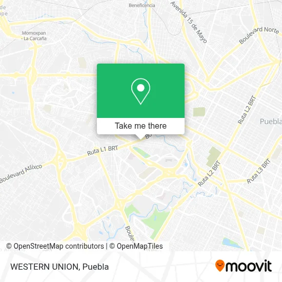WESTERN UNION map