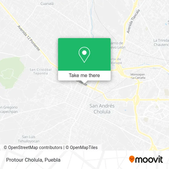 Protour Cholula map