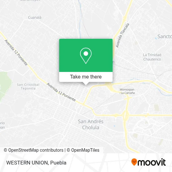 WESTERN UNION map