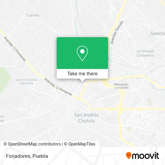 Forjadores map