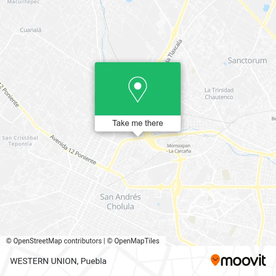 WESTERN UNION map