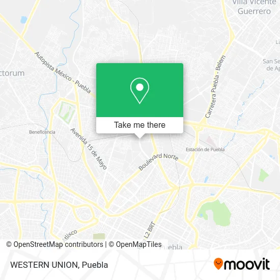 Mapa de WESTERN UNION