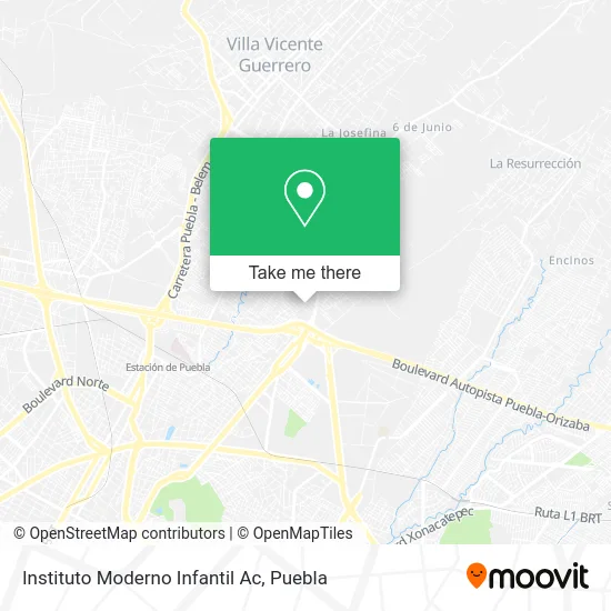 Instituto Moderno Infantil Ac map