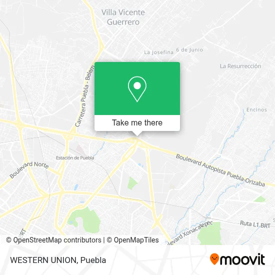 WESTERN UNION map