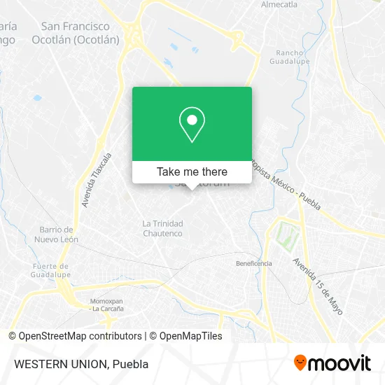 WESTERN UNION map