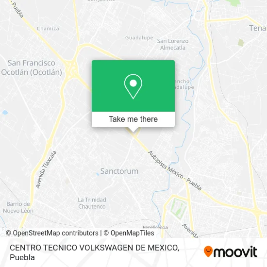 Mapa de CENTRO TECNICO VOLKSWAGEN DE MEXICO