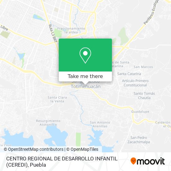CENTRO REGIONAL DE DESARROLLO INFANTIL (CEREDI) map