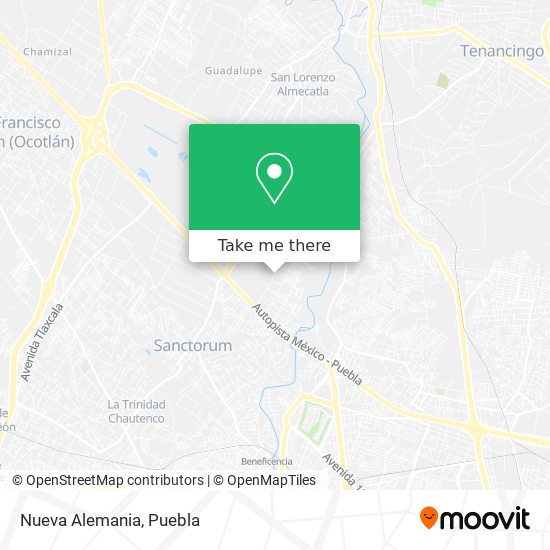 Mapa de Nueva Alemania