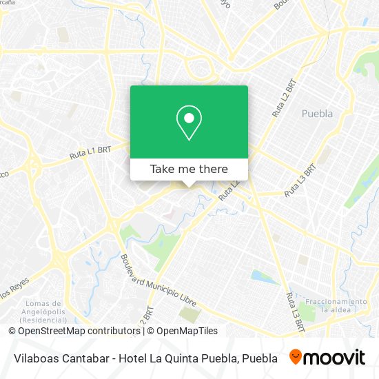 Vilaboas Cantabar - Hotel La Quinta Puebla map