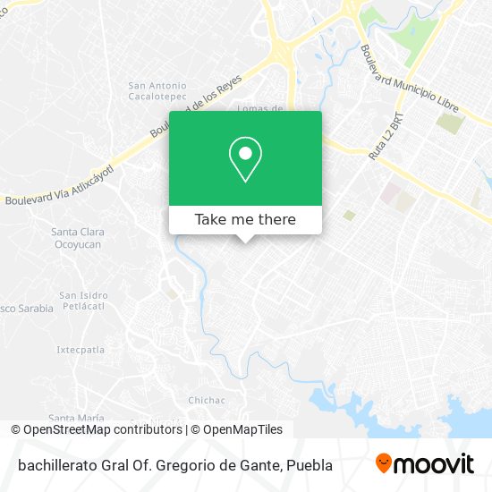 Mapa de bachillerato Gral Of. Gregorio de Gante