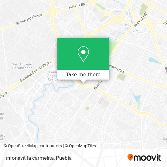 Mapa de infonavit la carmelita