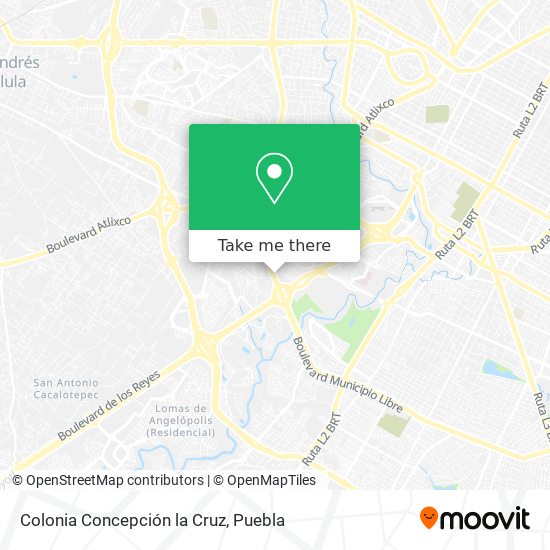 Mapa de Colonia Concepción la Cruz