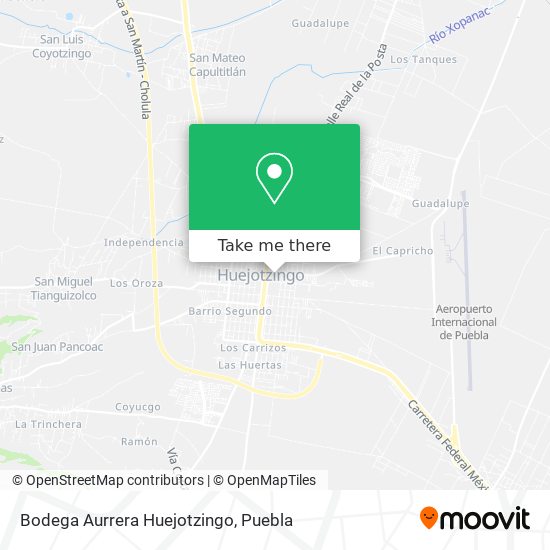 Bodega Aurrera Huejotzingo map
