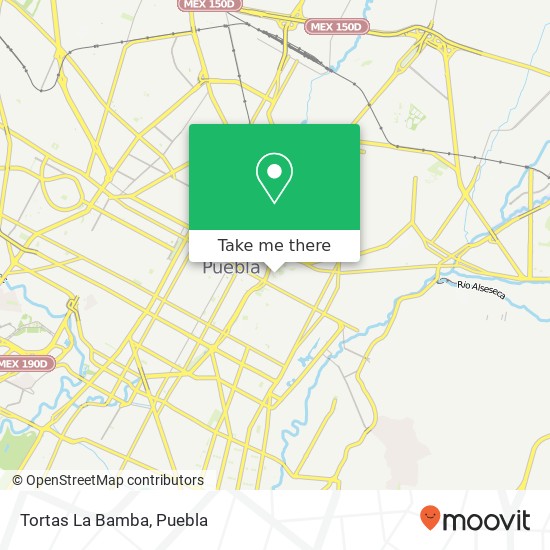 Tortas La Bamba map