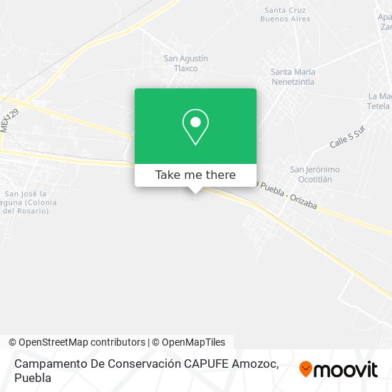Campamento De Conservación CAPUFE Amozoc map