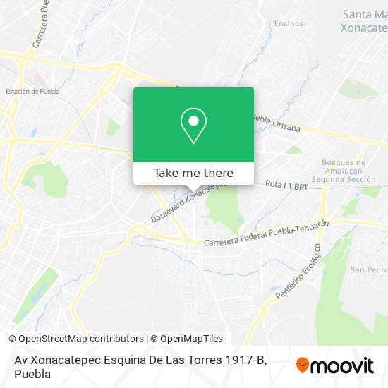 Av Xonacatepec Esquina De Las Torres 1917-B map