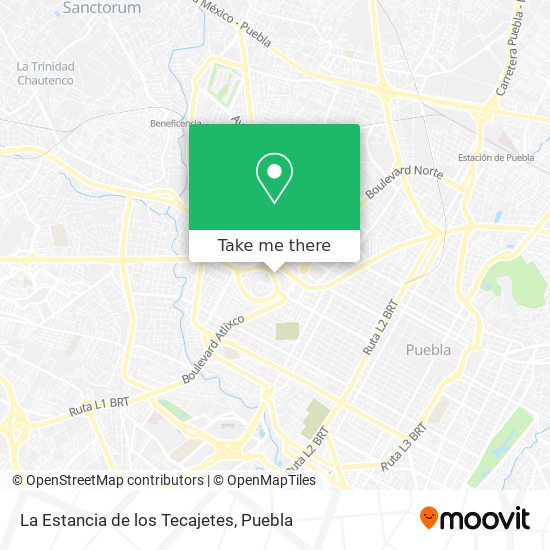 La Estancia de los Tecajetes map
