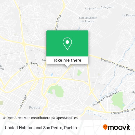 Unidad Habitacional San Pedro map