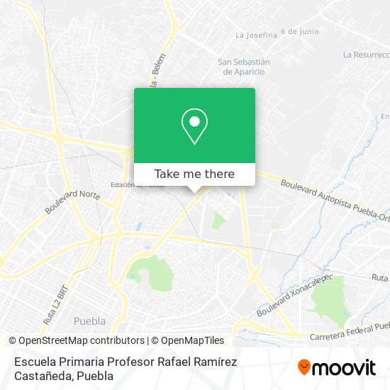 Mapa de Escuela Primaria Profesor Rafael Ramírez Castañeda