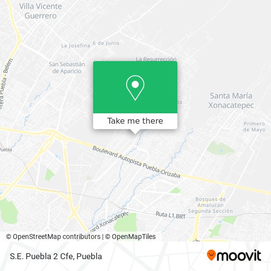 Mapa de S.E. Puebla 2 Cfe