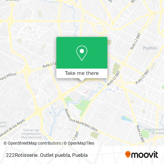 222Rotisserie. Outlet puebla map