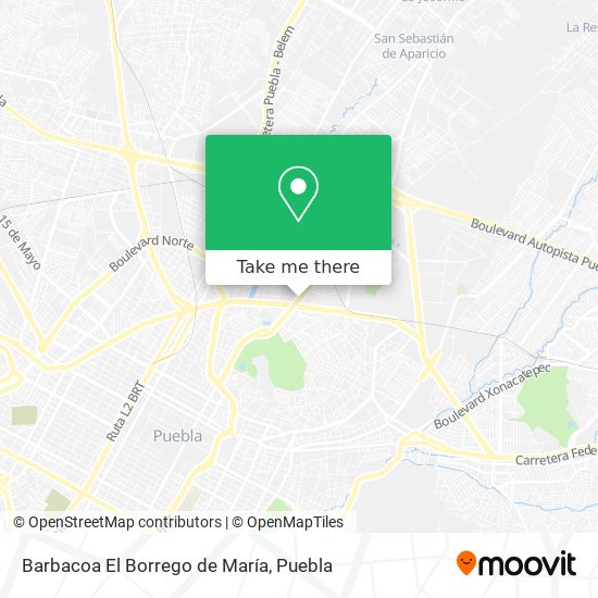 Barbacoa El Borrego de María map