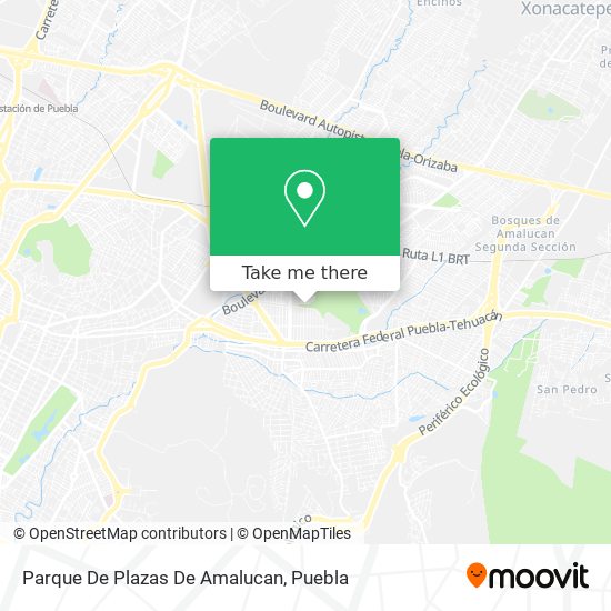 Mapa de Parque De Plazas De Amalucan