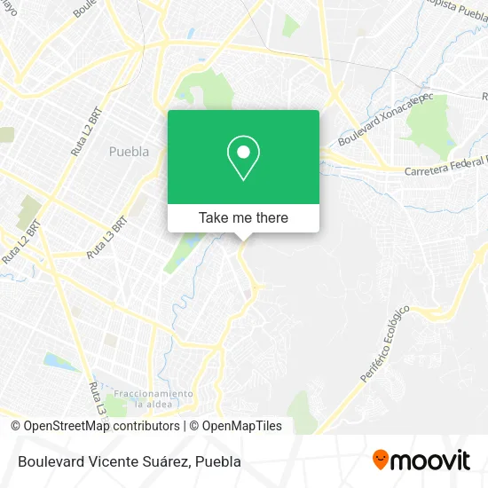 Mapa de Boulevard Vicente Suárez