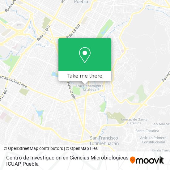 Centro de Investigación en Ciencias Microbiológicas ICUAP map