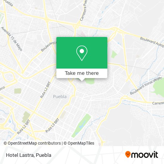 Hotel Lastra map