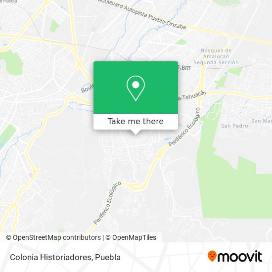 Mapa de Colonia Historiadores