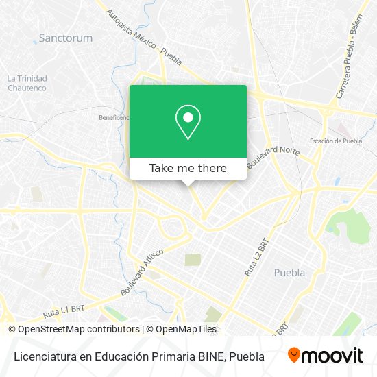 Mapa de Licenciatura en Educación Primaria BINE