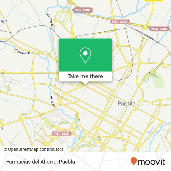 Mapa de Farmacias del Ahorro