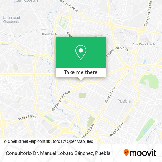 Mapa de Consultorio Dr. Manuel Lobato Sánchez