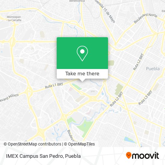 Mapa de IMEX Campus San Pedro