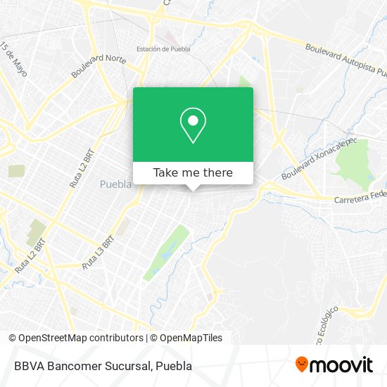 Mapa de BBVA Bancomer Sucursal