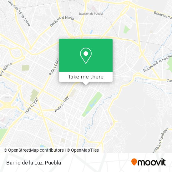 Barrio de la Luz map