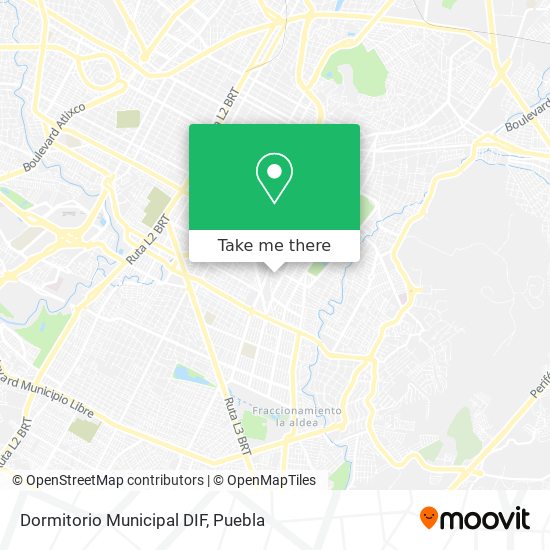 Mapa de Dormitorio Municipal DIF