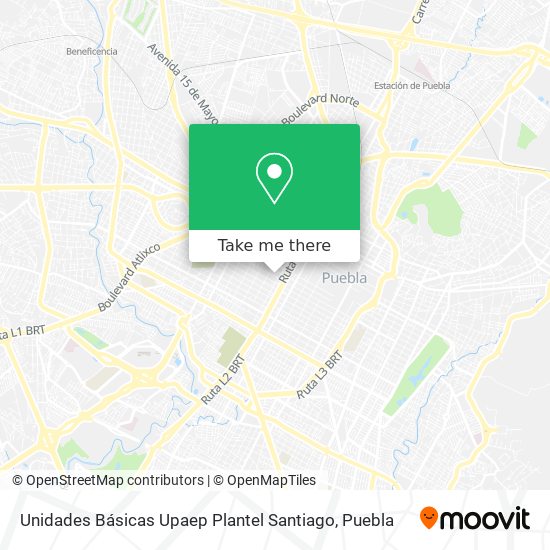 Unidades Básicas Upaep Plantel Santiago map