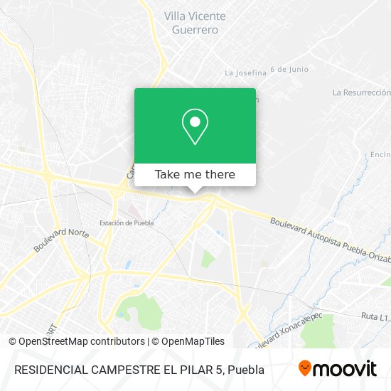 Mapa de RESIDENCIAL CAMPESTRE EL PILAR 5