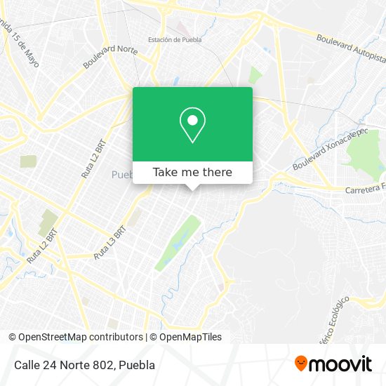 Calle 24 Norte 802 map