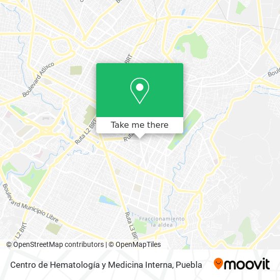 Mapa de Centro de Hematología y Medicina Interna