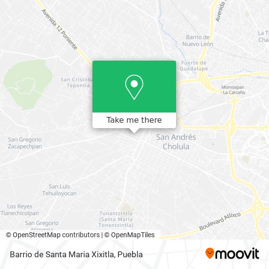 Barrio de Santa Maria Xixitla map