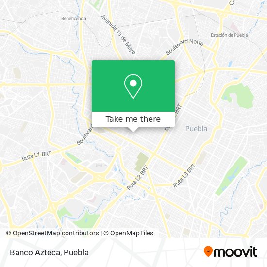 Mapa de Banco Azteca